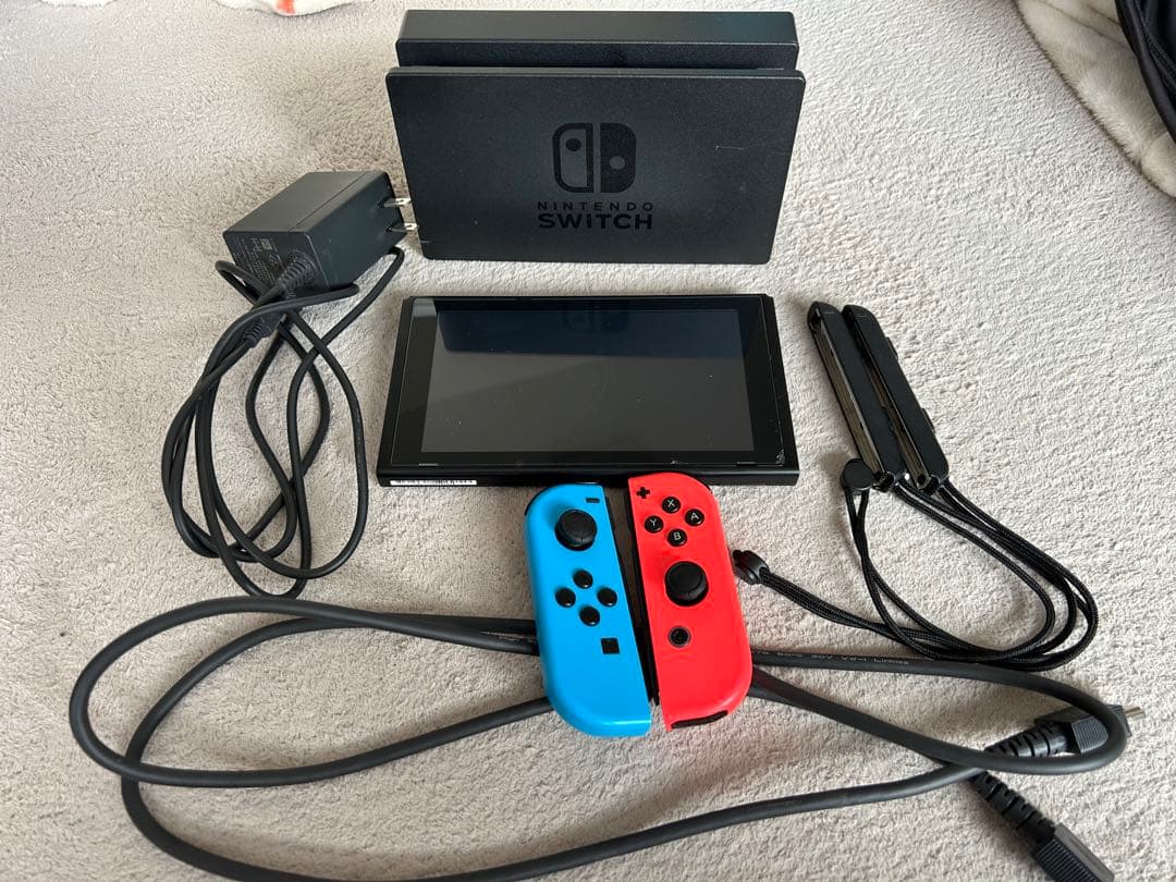 Nintendo Switch 本体 青/赤 Joy-Con付き - メルカリ