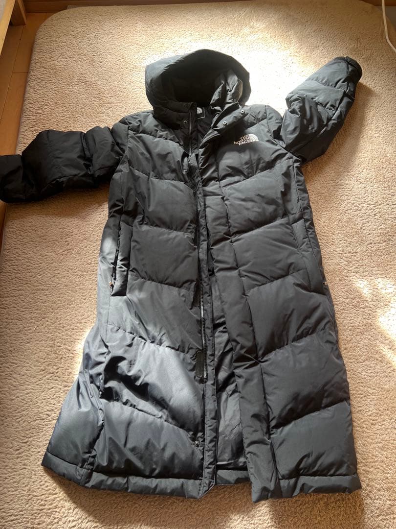 THE NORTH FACE ブラック ダウンジャケット ロング丈