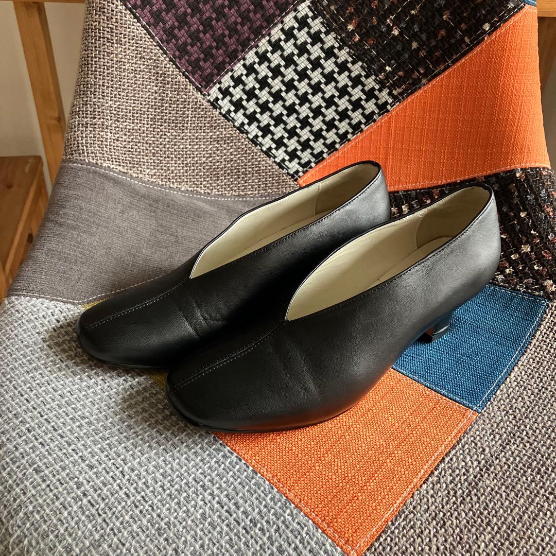 REMME ブラックパンプス 5㌢ヒール 北欧、暮らしの道具店別注 オケージョン