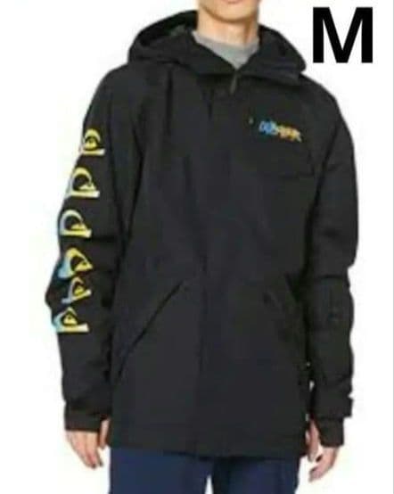 のあ。クイックシルバー スキースノーウェア メンズMサイズブラック