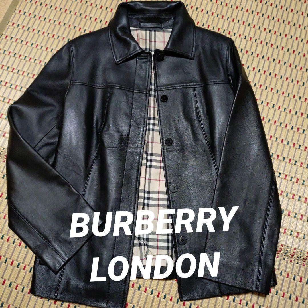 BURBERRY LONDON 黒レザージャケット サイズ40 - メルカリ