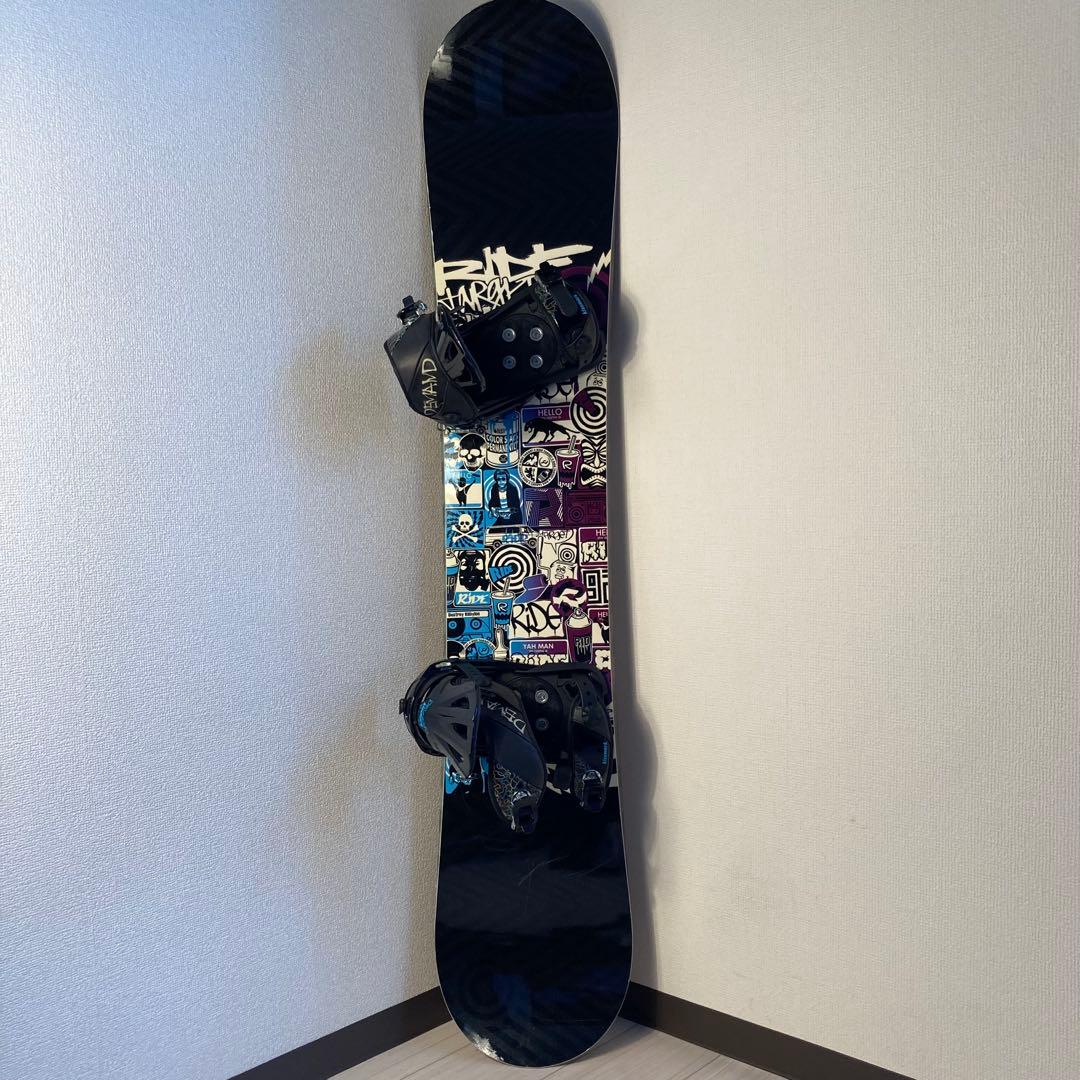 RIDEライド 152cm　スノーボード　カバービンディング付