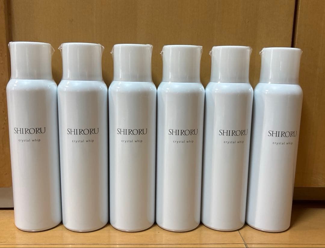 【新品未開封】SHIRORU クリスタルホイップ 120g×6本セット 洗顔料