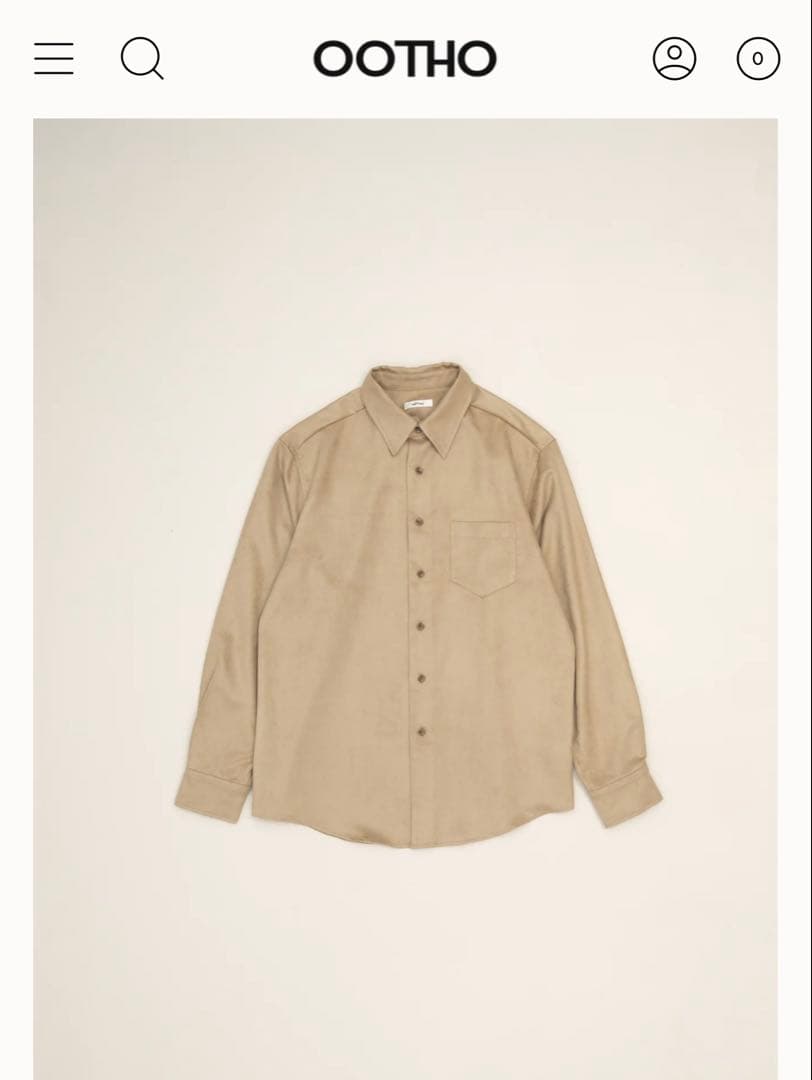 トップス OOTHO Original Faux Suede Shirt / Sand