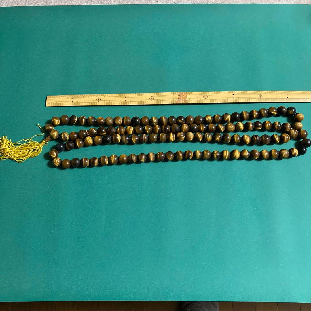 猫目石　数珠　首飾り　【kurokunn】H