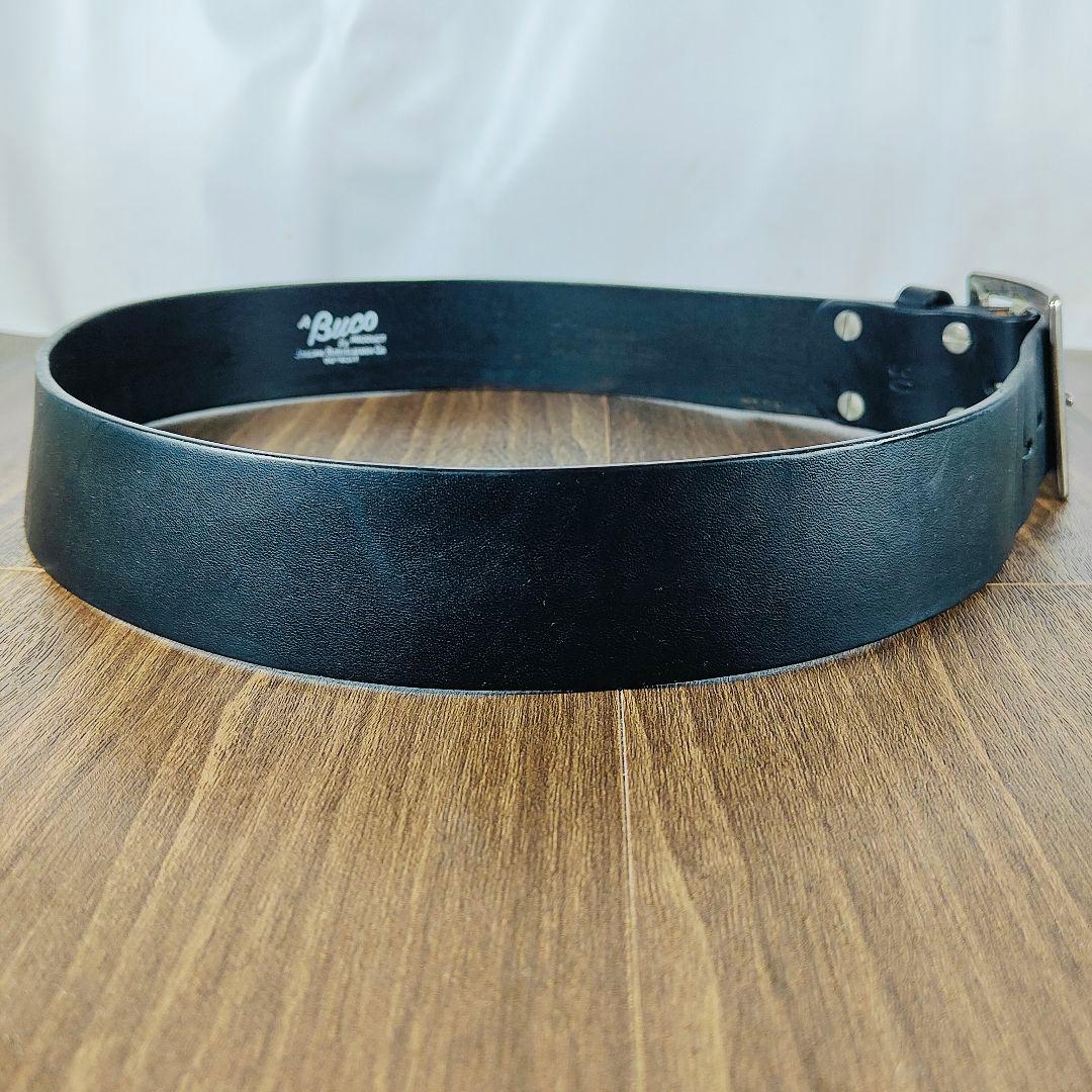 艶黒馬革極上品】BUCO ブコ リアルマッコイズ 高級馬革ドレスベルト