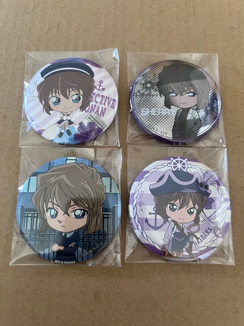 名探偵コナン まとめ売り 缶バッジ デフォルメ レア 名探偵コナンプラザ TDオーロラ缶バッジ ホームズデフォルメⅡ