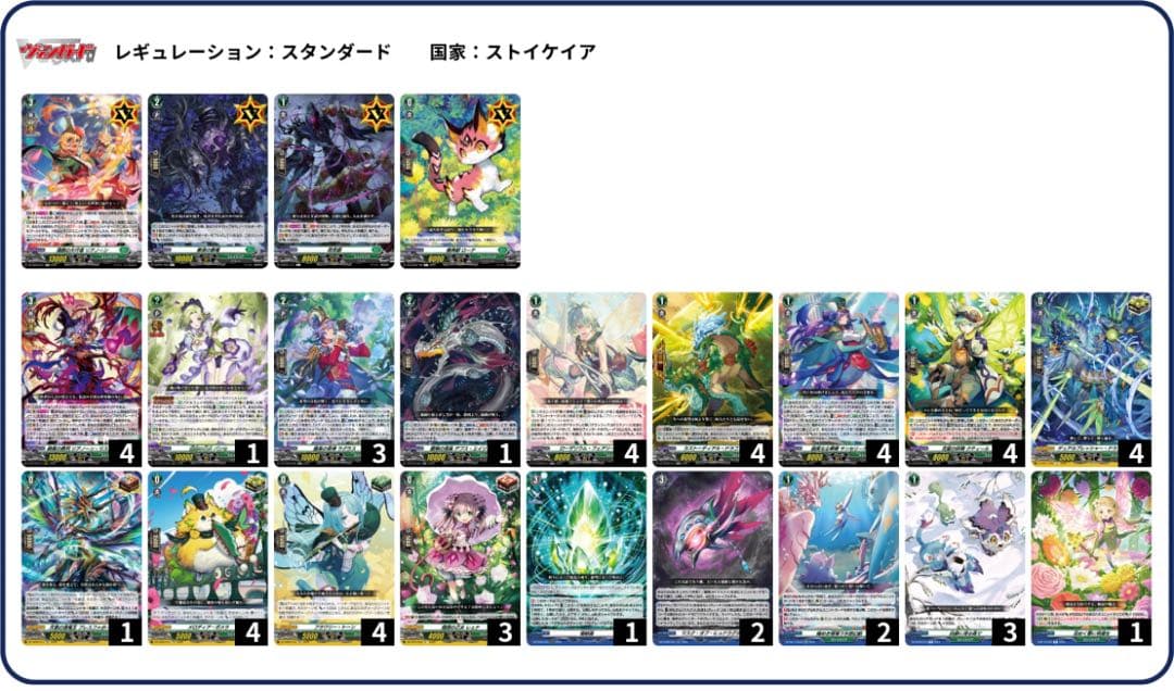 ヴァンガード ストイケイア　リアノーン　マスクス　デッキ