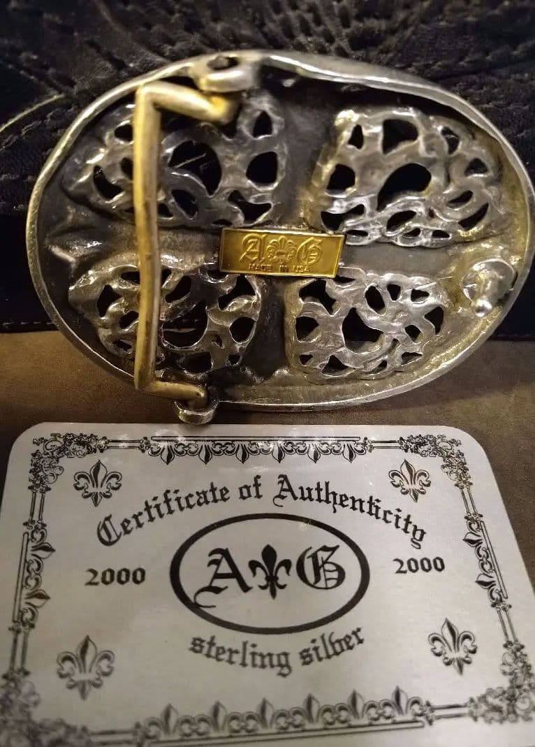 ✚A&G Oval Cross Belt Buckle✚廃盤希少モデル* - メルカリ