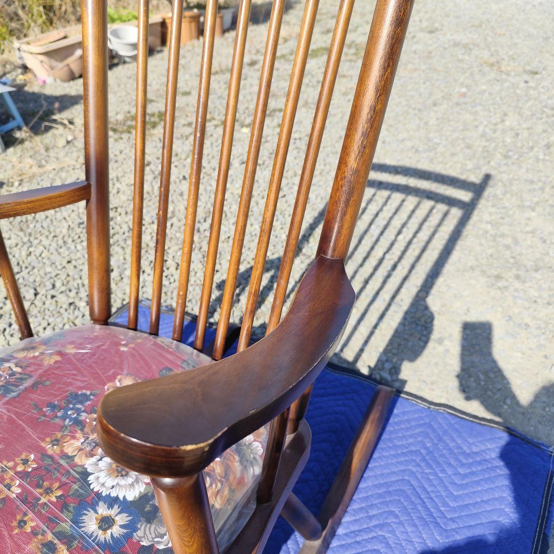 家具 東洋ファニチャー ロッキングチェア 揺り椅子 椅子 レトロ - メルカリ