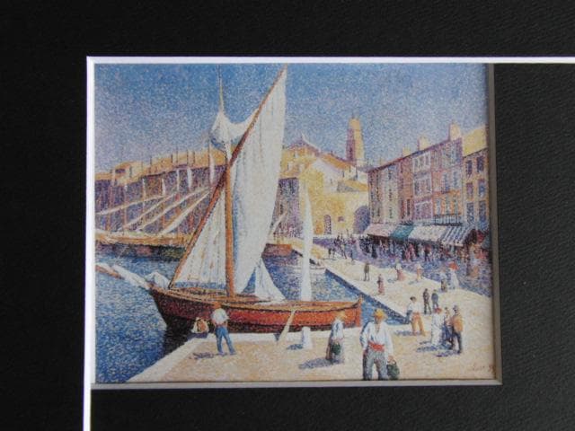 マクシミリアン・リュス、サン＝トロペの港、希少な画集より