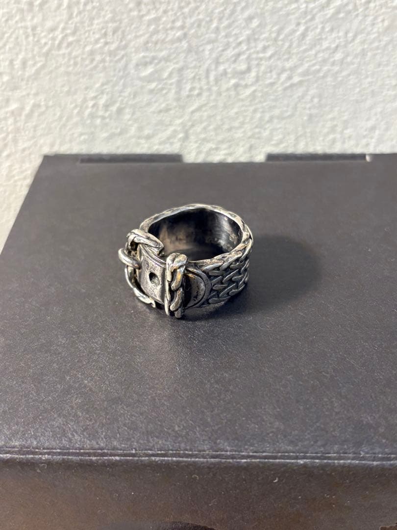 HERMES シルバー バケットデザインリング 51