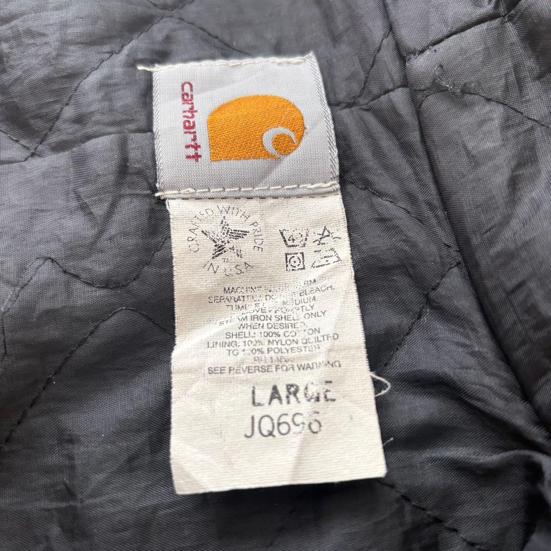 Carhartt アクティブジャケット JQ696 USA製 星タグ L 短丈 - メルカリ