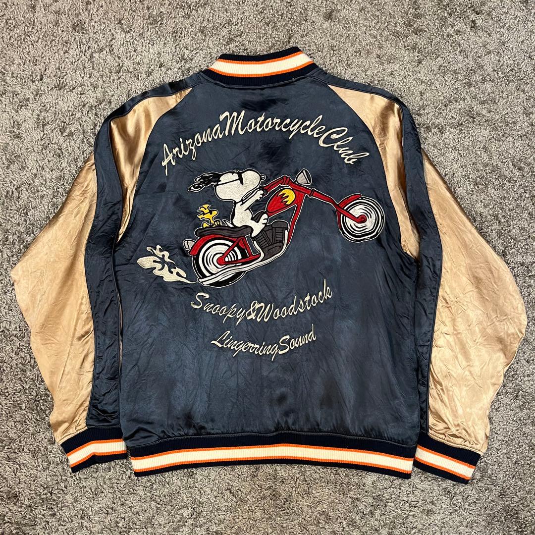 カ*ク様 フラグスタフ スヌーピー スカジャン リバーシブル Mサイズ 美品