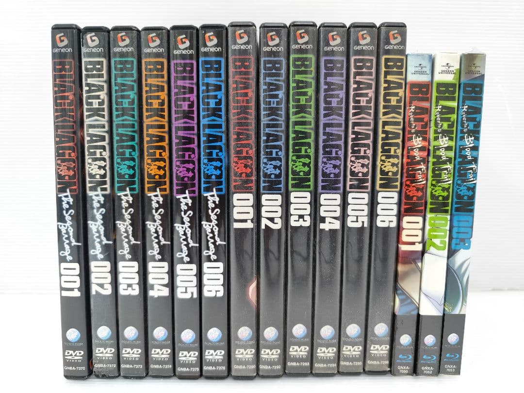 DVD　ブルーレイ　blacklagoon　ブラックラグーン　１期２期OVA