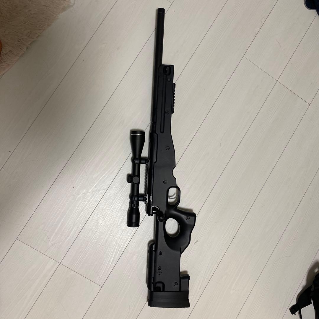 スコープ付きブラックスナイパーライフル