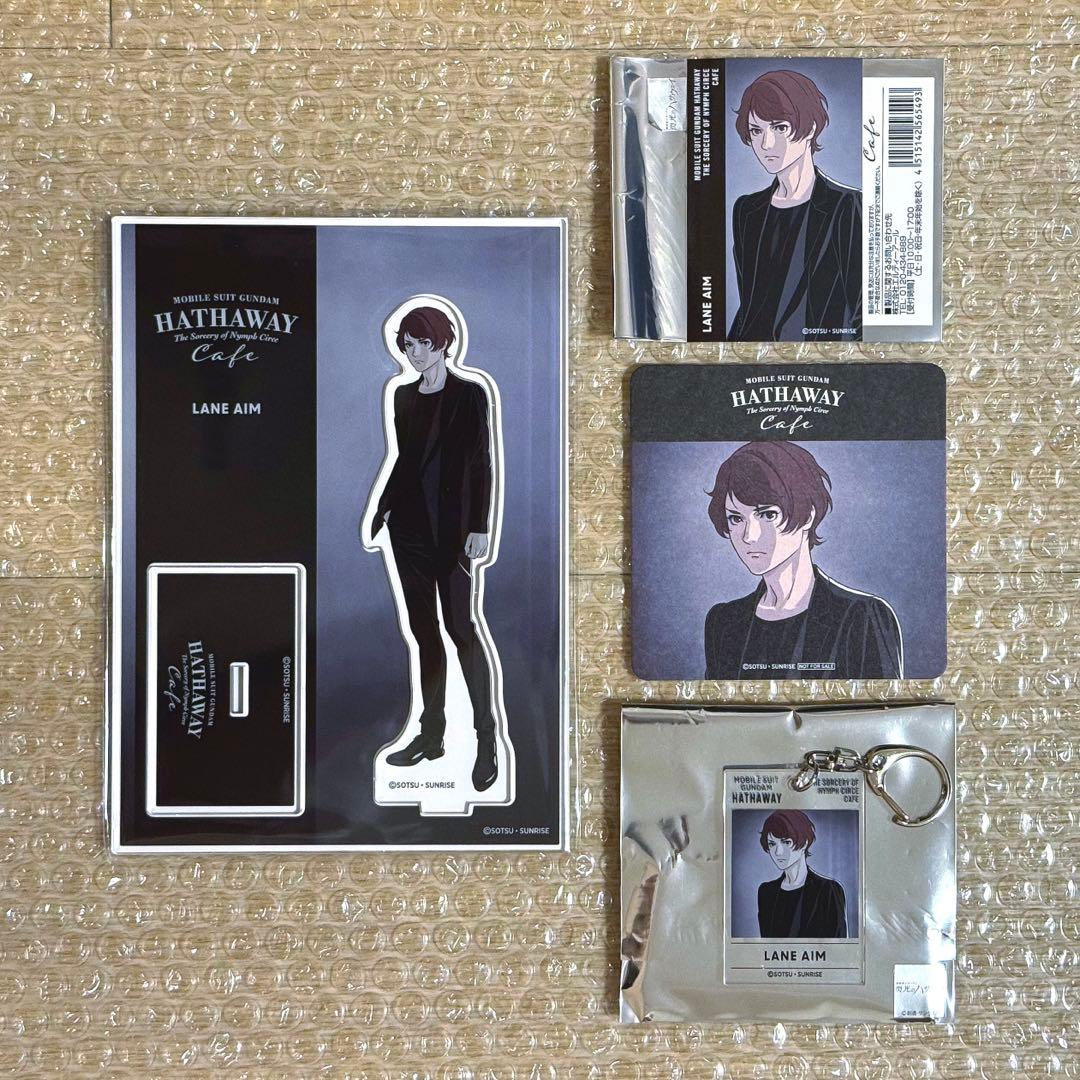 機動戦士ガンダム 閃光のハサウェイ レーン アクリルスタンド カフェ 4点セット レーン・エイム アクリルスタンド 機動戦士ガンダム 閃光のハサウェイ