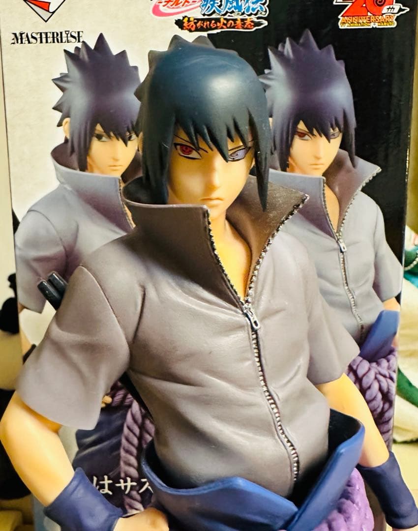 一番くじNARUTO疾風伝ナルト 紡がれる火の意志 初版B賞サスケ写輪眼ver.