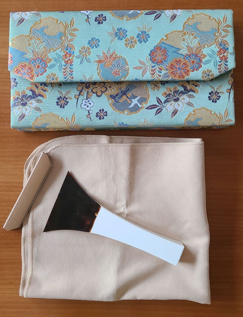 津軽三味線　本鼈甲　撥　ケースセット　海宝堂