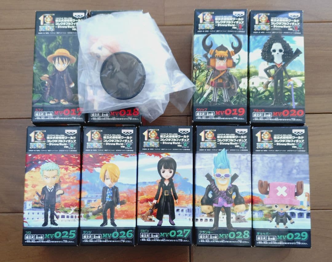 ワンピース　ワーコレ　ストロングワールド　麦わらの一味　９体　セット バンプレスト ワンピース ワールドコレクタブルフィギュア ストロング