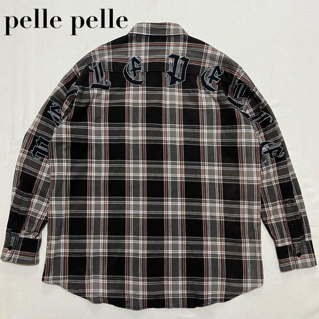 pelle pelle ペレペレ 3XL バックワッペン 厚手チェックネルシャツ imgrc0107100302.jpg