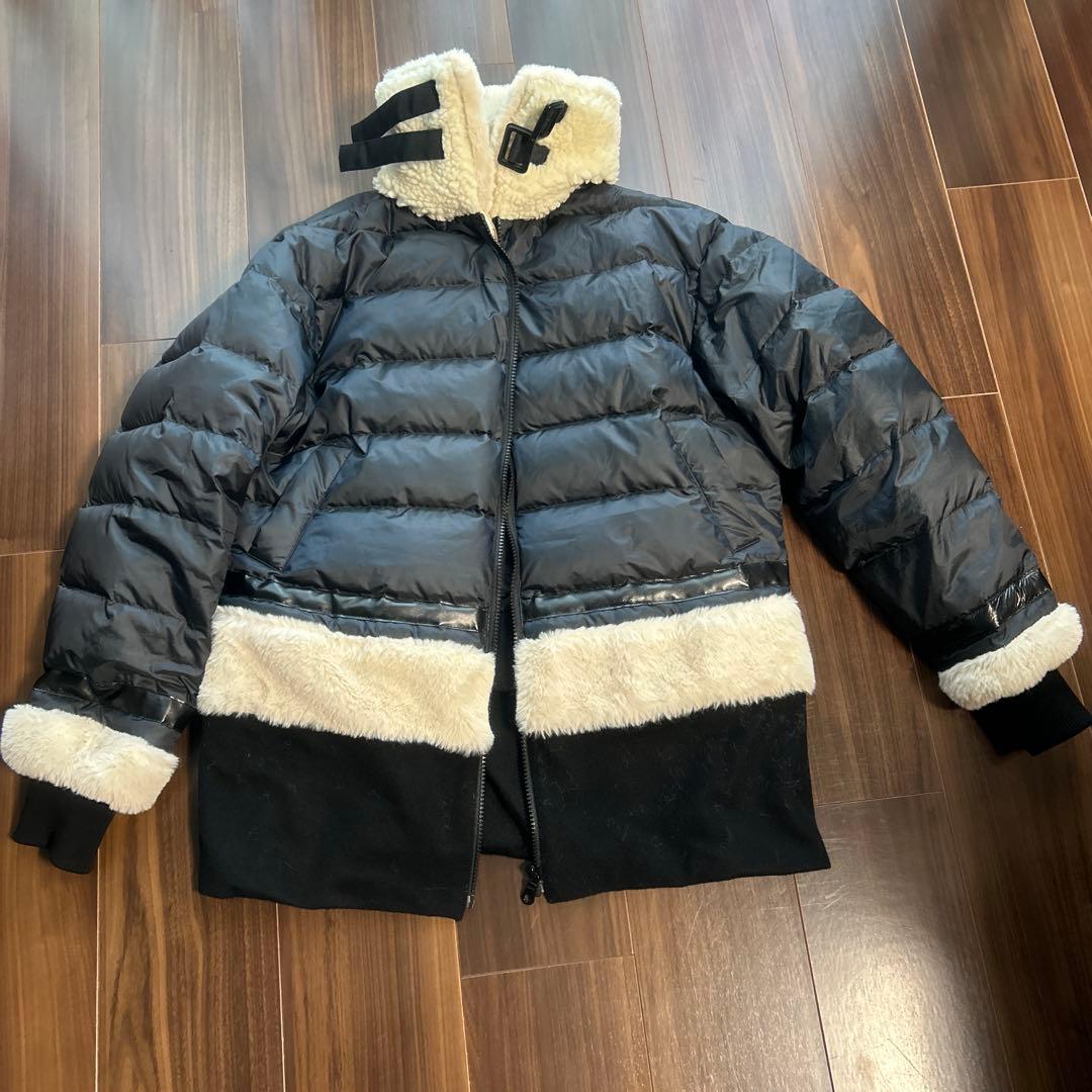 6×1コペンハーゲンダウンジャケット 黒 6×1 COPENHAGEN/HIGH COLLAR DOWN JACKET