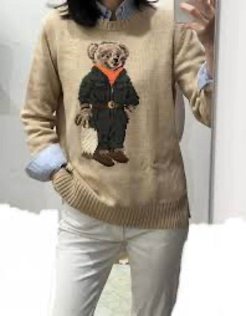 極美品】確実正規品ポロラルフローレン即完売コットンポロベアセーター