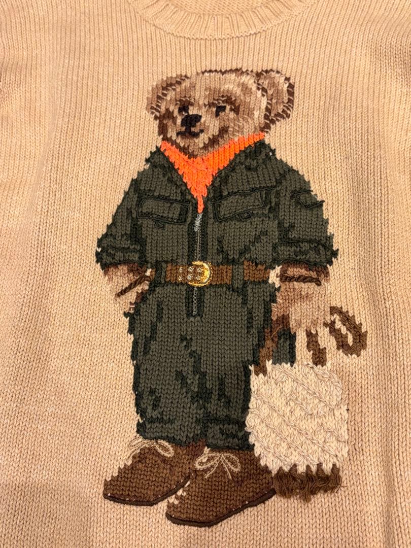 極美品】確実正規品ポロラルフローレン即完売コットンポロベアセーター