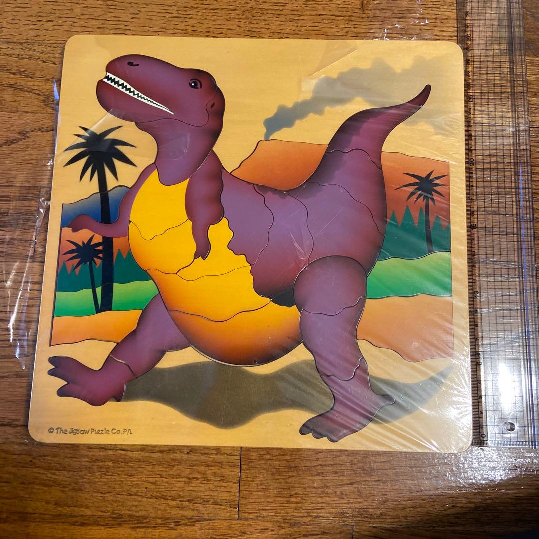 キッズプラザ大阪　ジグソーパズル　恐竜　木製