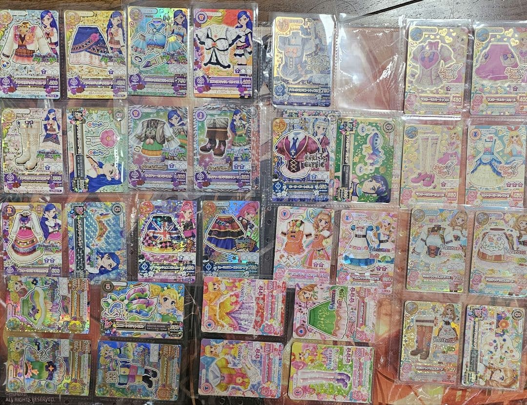 Jisoo_　アイカツ引退品カードセット～400枚程度 アイカツ！』フォト風メタルステッカーコレクション -カレンダーガール