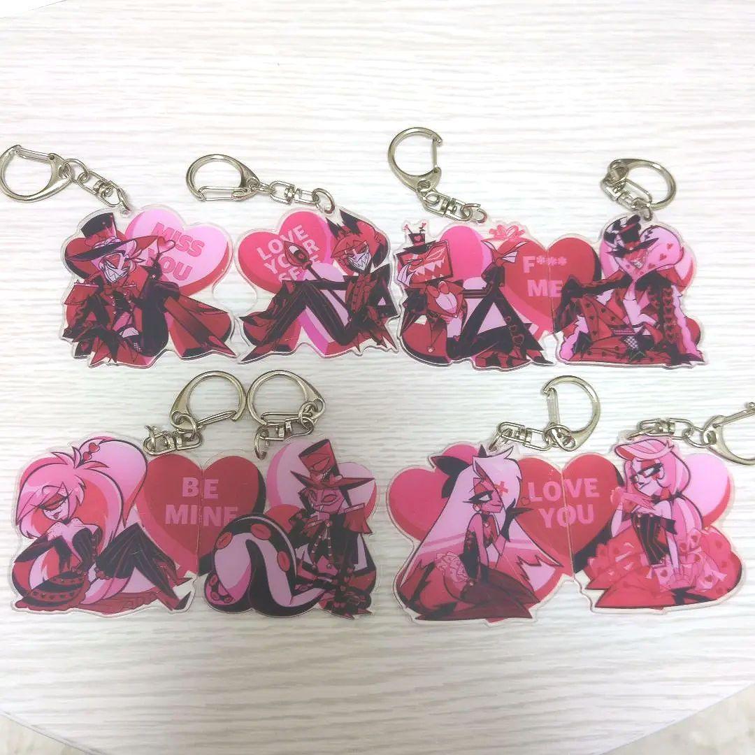 ハズビンホテル バレンタイン アクリルキーホルダー 4セット 全種類