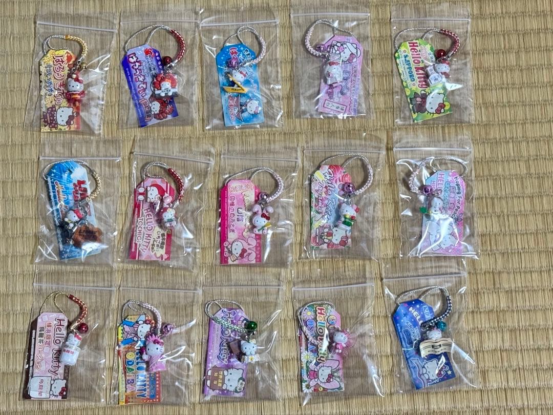 レア☆ハローキティ ご当地根付け　ストラップ 15個セット ご当地キティ ハローキティ 根付け ストラップ 19点 まとめ売り｜Yahoo