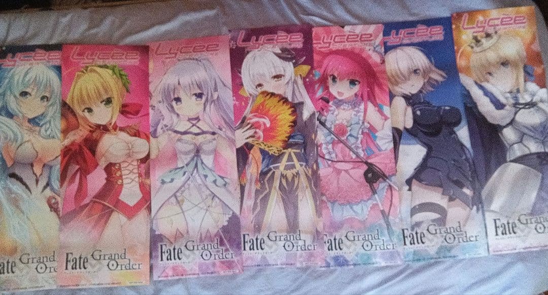 レア　Fate/Grand Order　Ｂ2半裁絵柄巨大 7枚セット