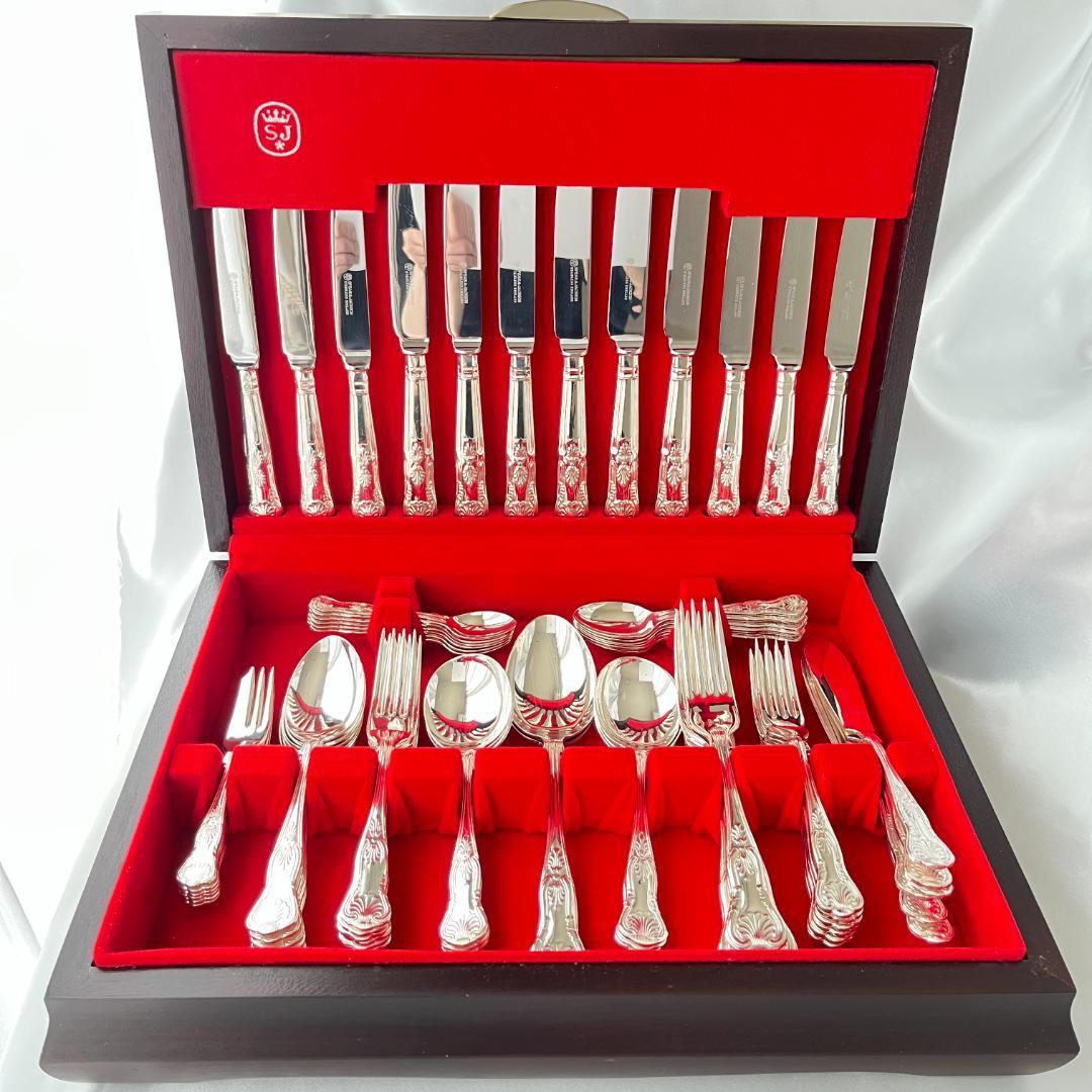 【SPEAR & JACKSON】キングスパターンのディナーフルセット 68本