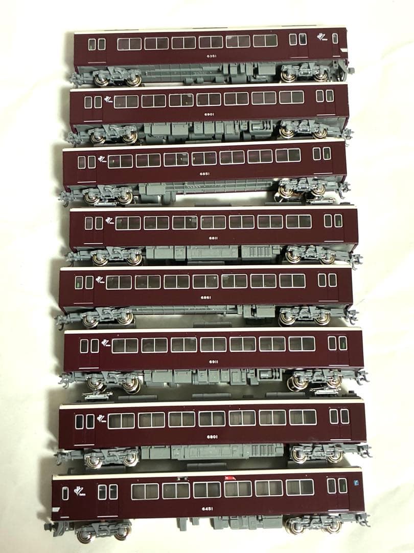 阪急6300系8両　kato ライト点灯動力動作確認済