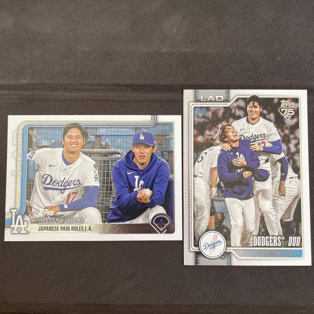 大谷翔平・佐々木朗希、山本由伸 2枚セット topps MLB - メルカリ