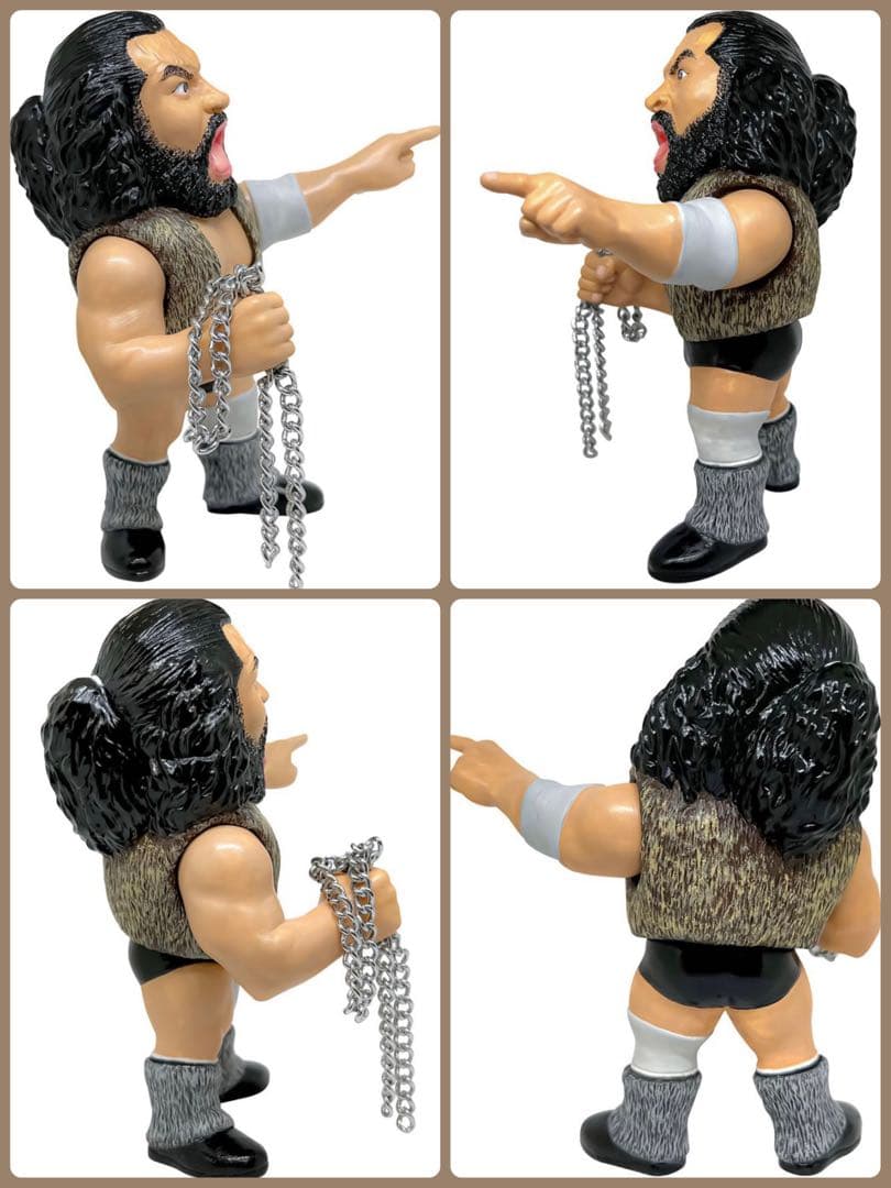 16dソフビコレクション☆ ブルーザー・ブロディ チェーン付き 超獣 HAO