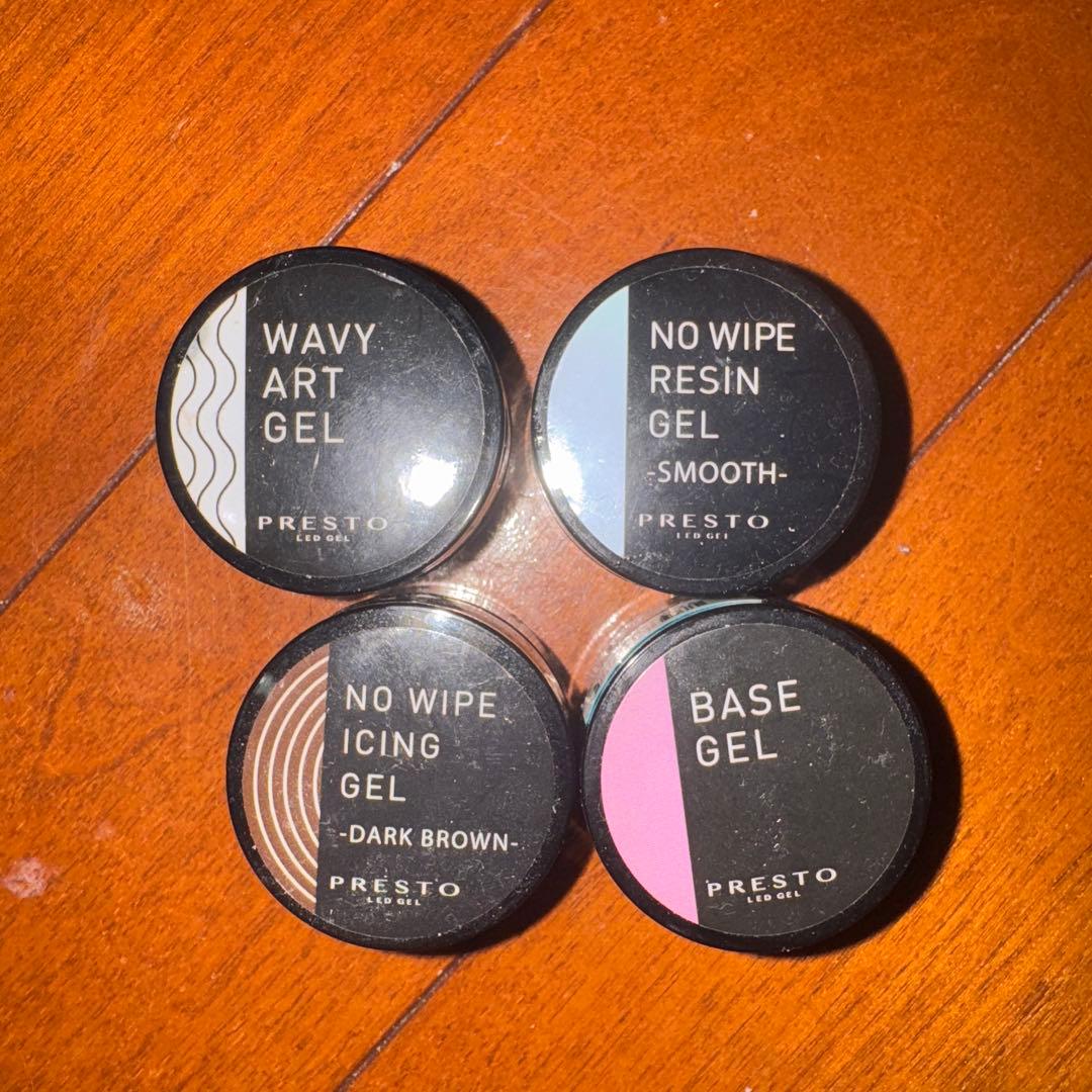 ジェルネイル・ネイルシール PRESTObasegel/nonwipegel/icinggel/artgel