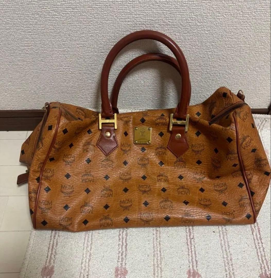 MCM ブラウン ボストンバッグ 1917P エムシーエム Mode Creation Munich(MCM) バッグ 2WAY ボストンバッグ