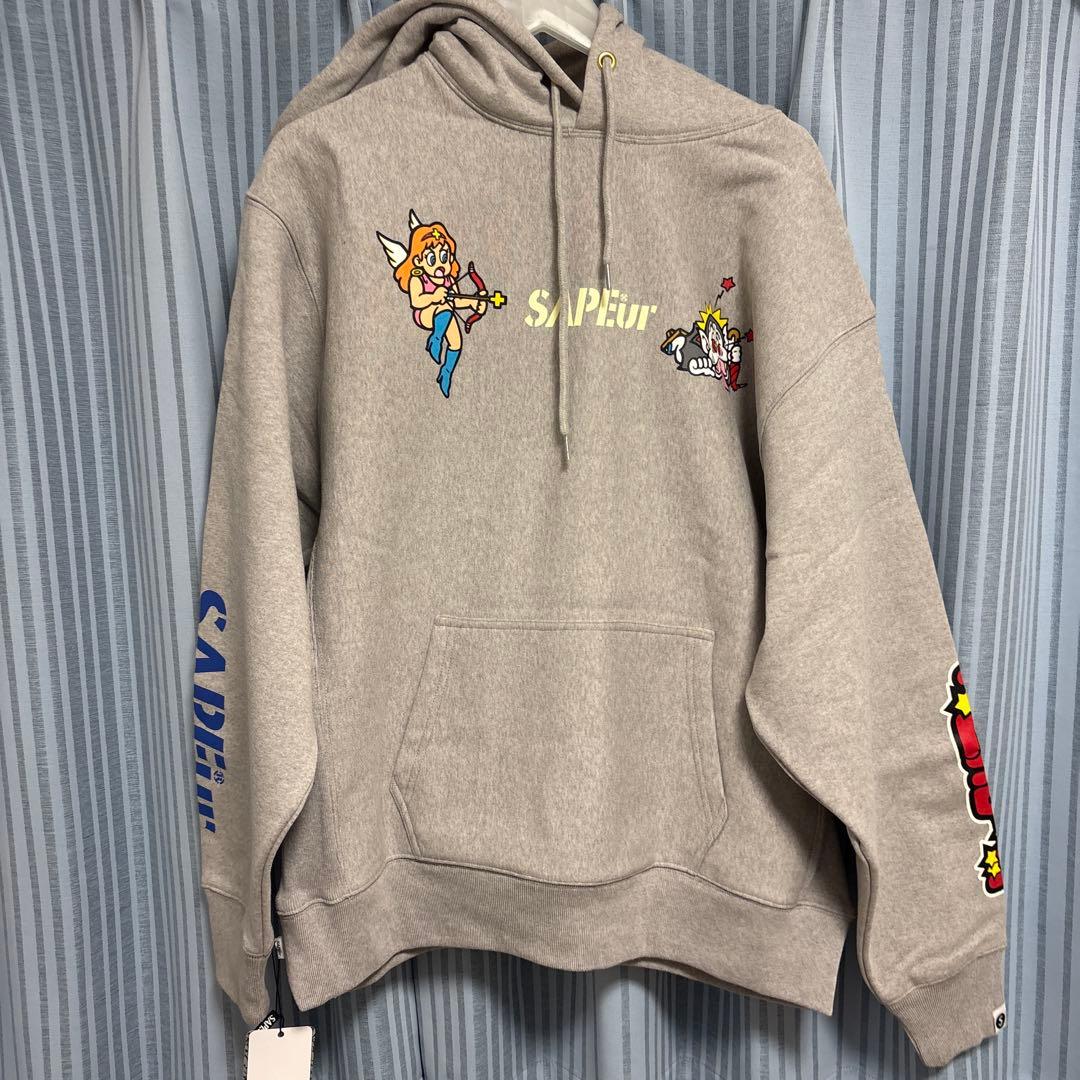 SAPEur×ビックリマン ヘッドロココ フーディ パーカー XL サプール