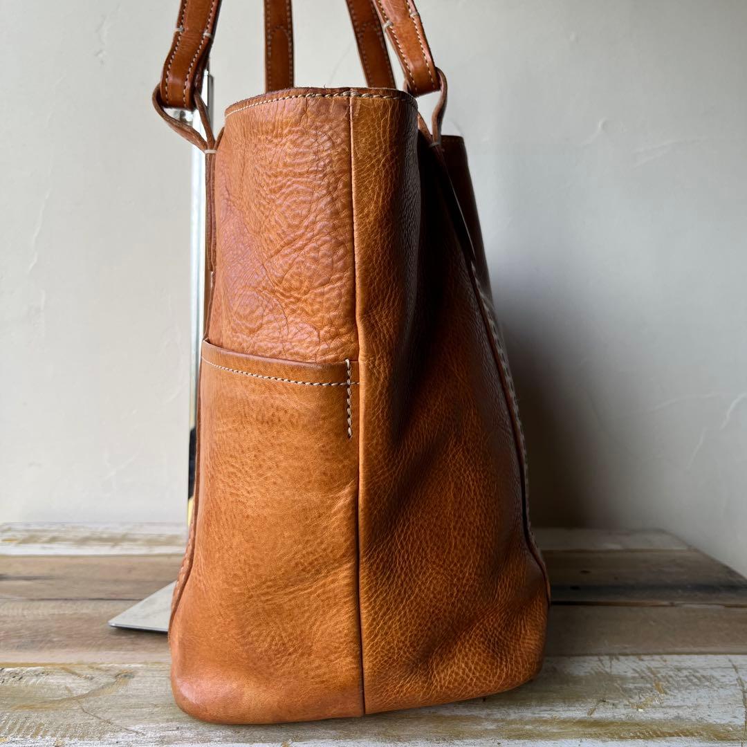 GENTEN ゲンテン 工具ロゴ レザー オールレザー 本革 トートバッグ