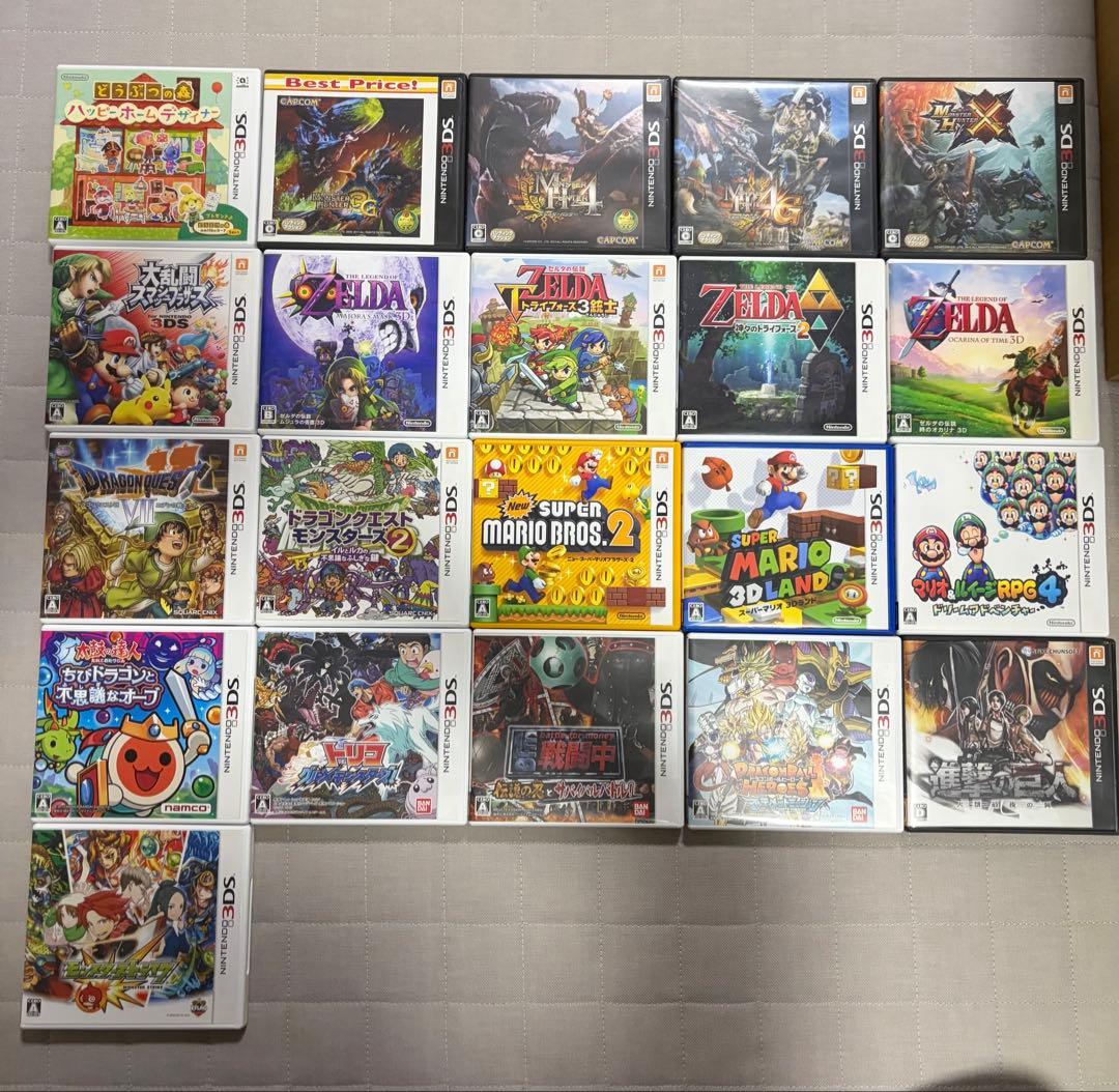 3ds ソフト カセット まとめ売り　計21個 3DS カセット まとめ売り - メルカリ