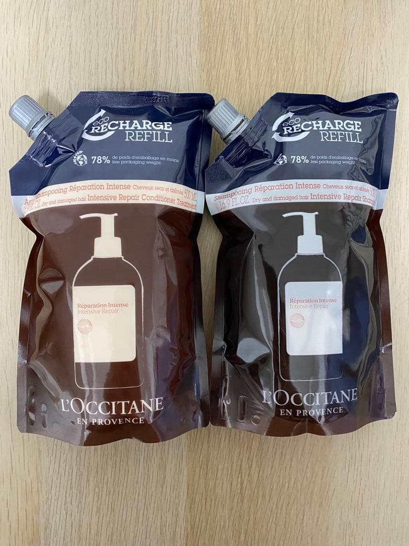 L'OCCITANE インテンシブリペア シャンプー&コンディショナー 詰め替え