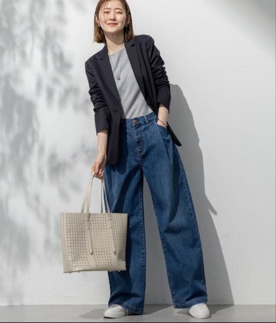 今季❣️23区DENIMワイドパンツ大きいサイズ自由区アンタイトルICB組曲