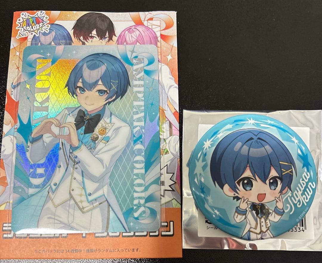 ちぐさくん AMPTAK×COLORS 缶バッジ コレクションカード - メルカリ