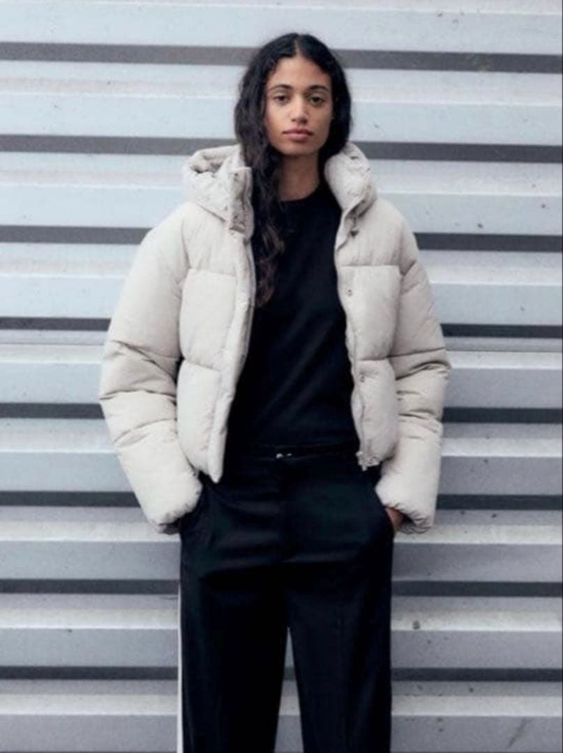 ZARA WATER-REPELLENT パフアノラック Sサイズ - メルカリ