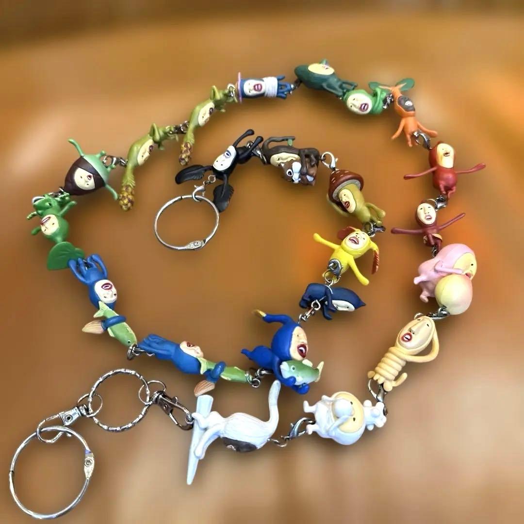 こびと図鑑ストラップ22個セット　フィギュア　キーホルダー　カクレモモジリ