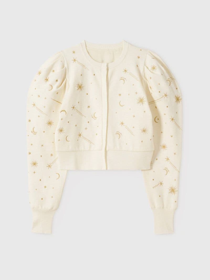 エイミーイストワール。スターエンブロイダリーニット