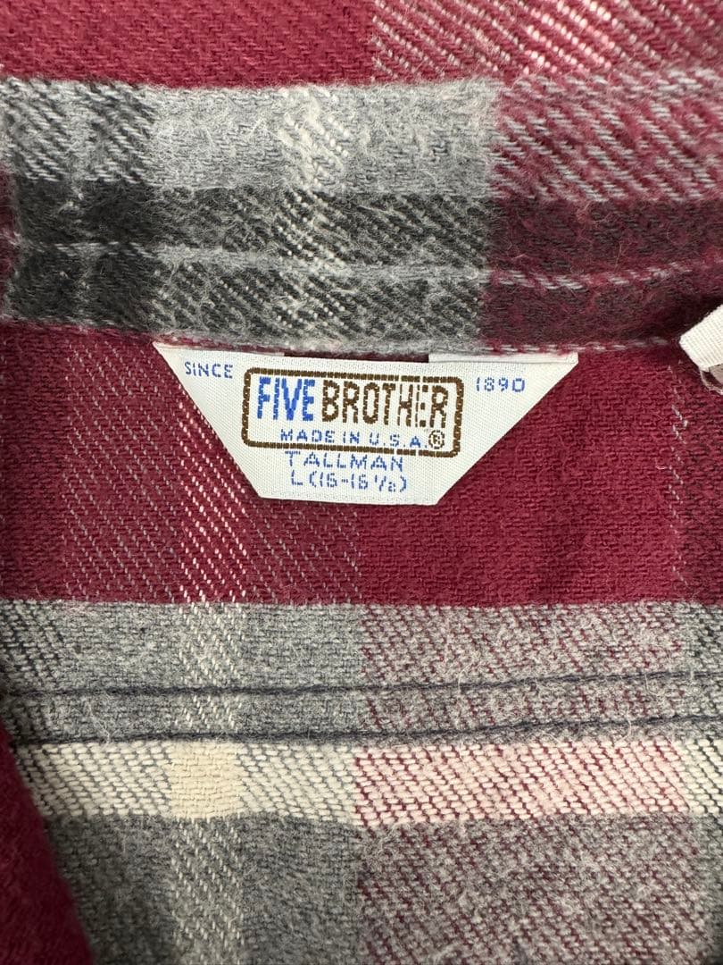 希少】80s USA製 FIVE BROTHER 三角タグ ヘビネル - メルカリ