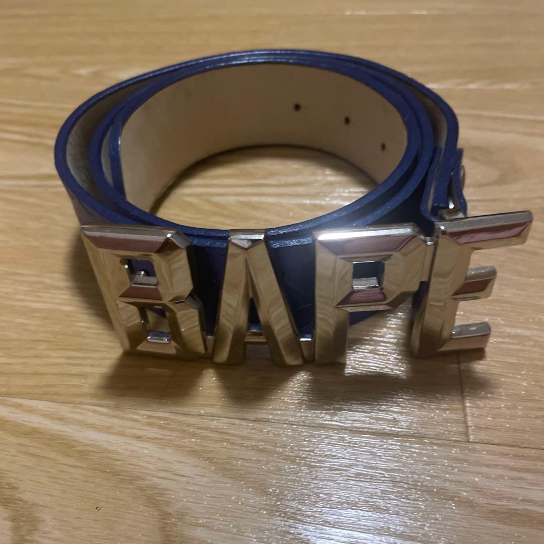 A BATHING APE ア ベイシング エイプ ベルト サイズ:M 00s A BATHING